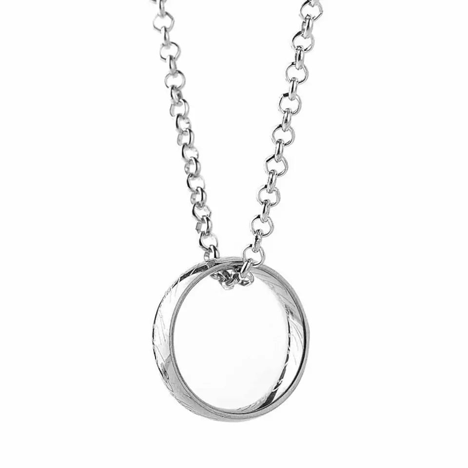 Steel Ring Necklace