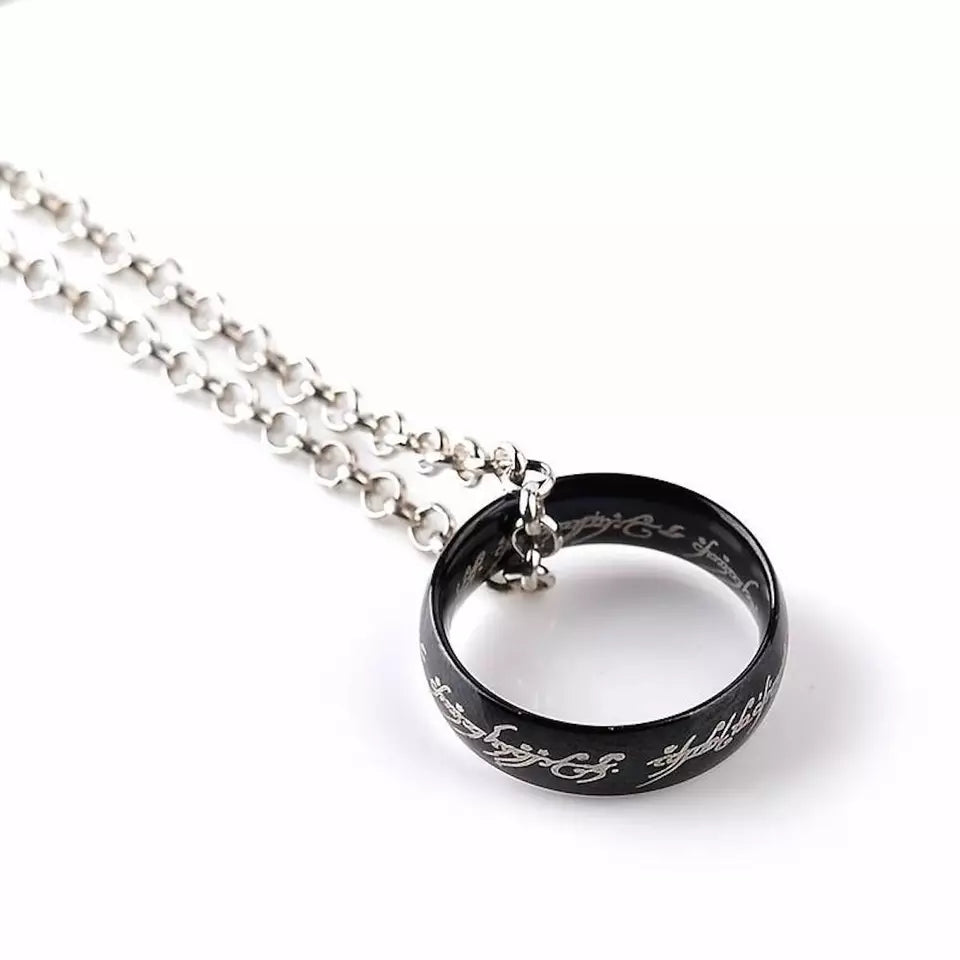 Steel Ring Necklace